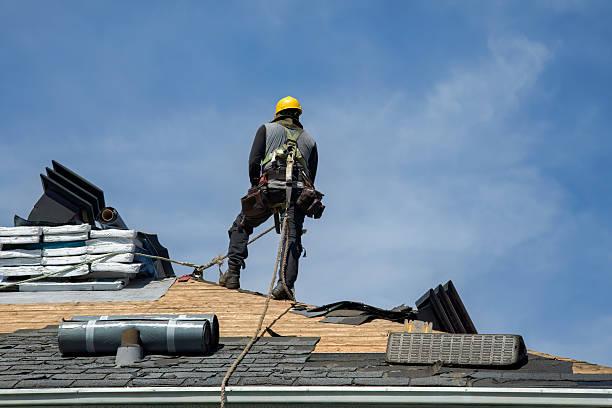 Professional Roofing technician working in Troy, NY